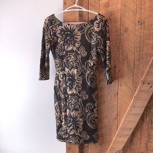 Le Château floral sequins dress